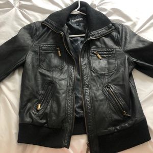 Express Black Leather Jacket